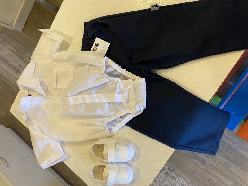 set bb varon bautismo 3 piezas, ropa infantil en Ardillas Córdoba